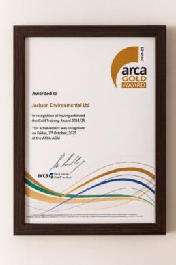 GoldTraining Award25 Framed 1